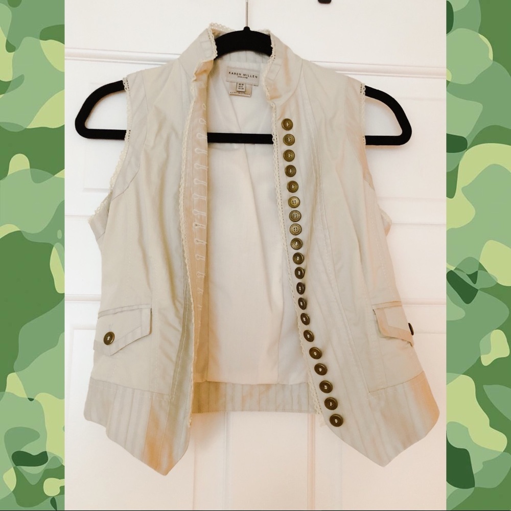 Karen Millen militarily vest. Unique!